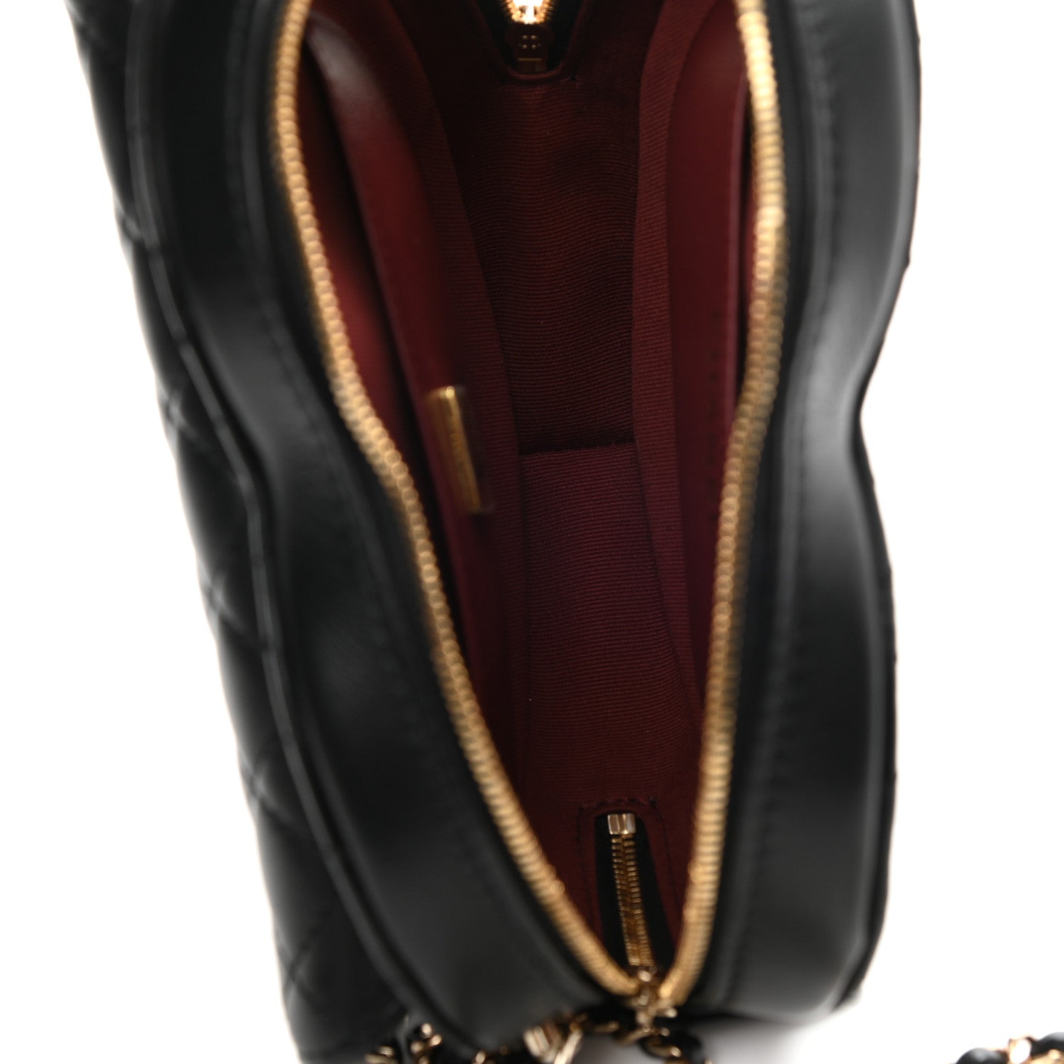 Chanel Lambskin Quilted CC In Love Heart Bag Black 5 of 9