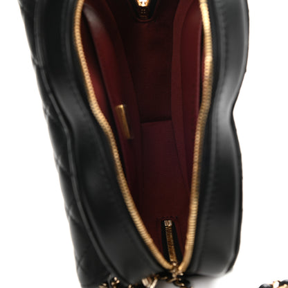 Chanel Lambskin Quilted CC In Love Heart Bag Black 5 of 9
