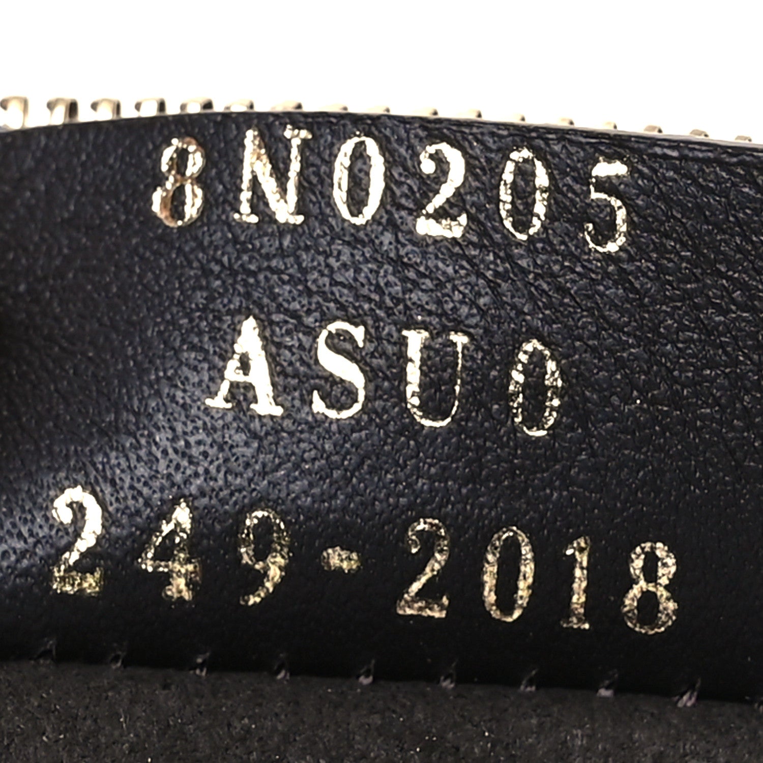 Fendi Chenille Vitello Grace FF Flat Pouch Grigio Notte Flamingo 7 of 8