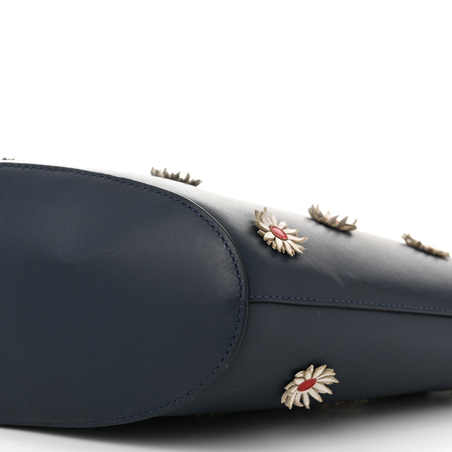 Mansur Gavriel Calfskin Daisy Triangle Tote Blue 9 of 9