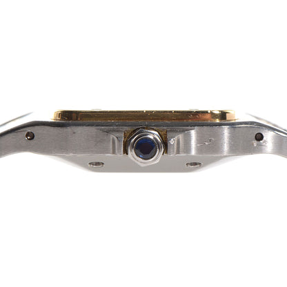 Cartier Stainless Steel 18K Yellow Gold 29mm Santos De Galbee Automatic Watch 7 of 7