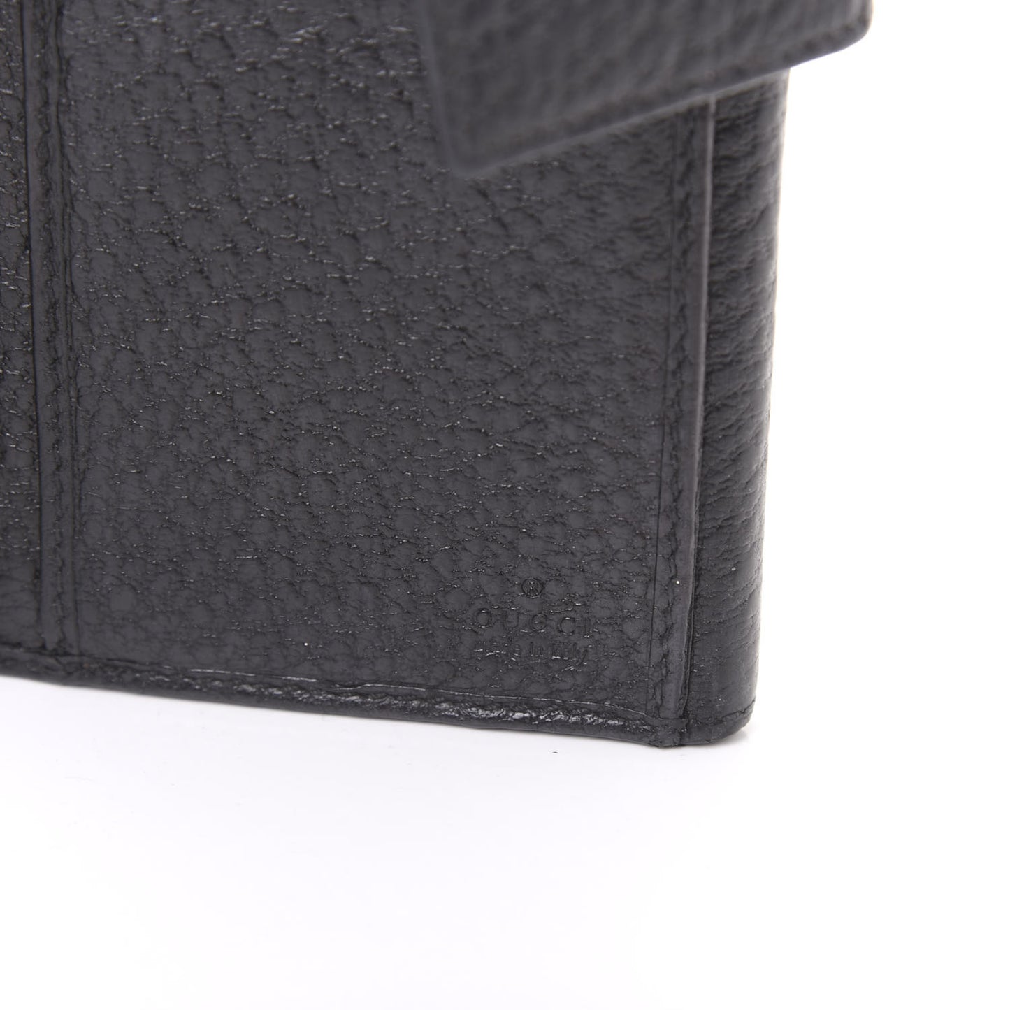Grained Calfskin Hasler Continental Wallet Black