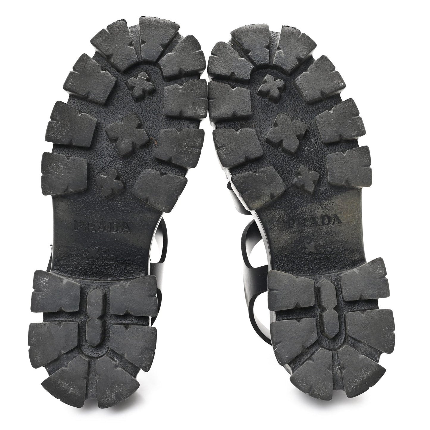 Foam Rubber Triangle Logo Monolith 55mm Cage Sandals 39 Black