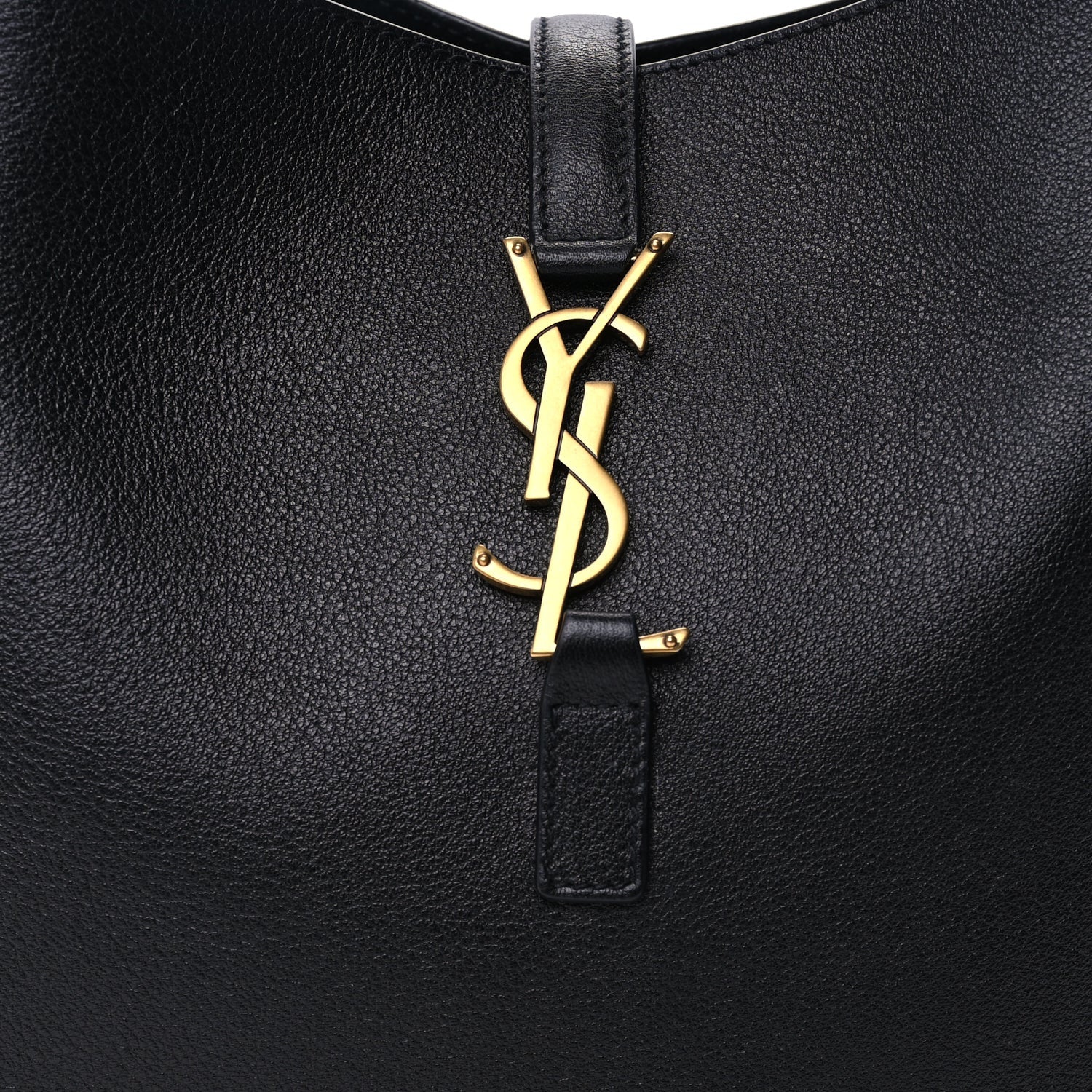 Saint Laurent Smooth Calfskin Small Le 5 A 7 Soft Hobo  Black 6 of 8