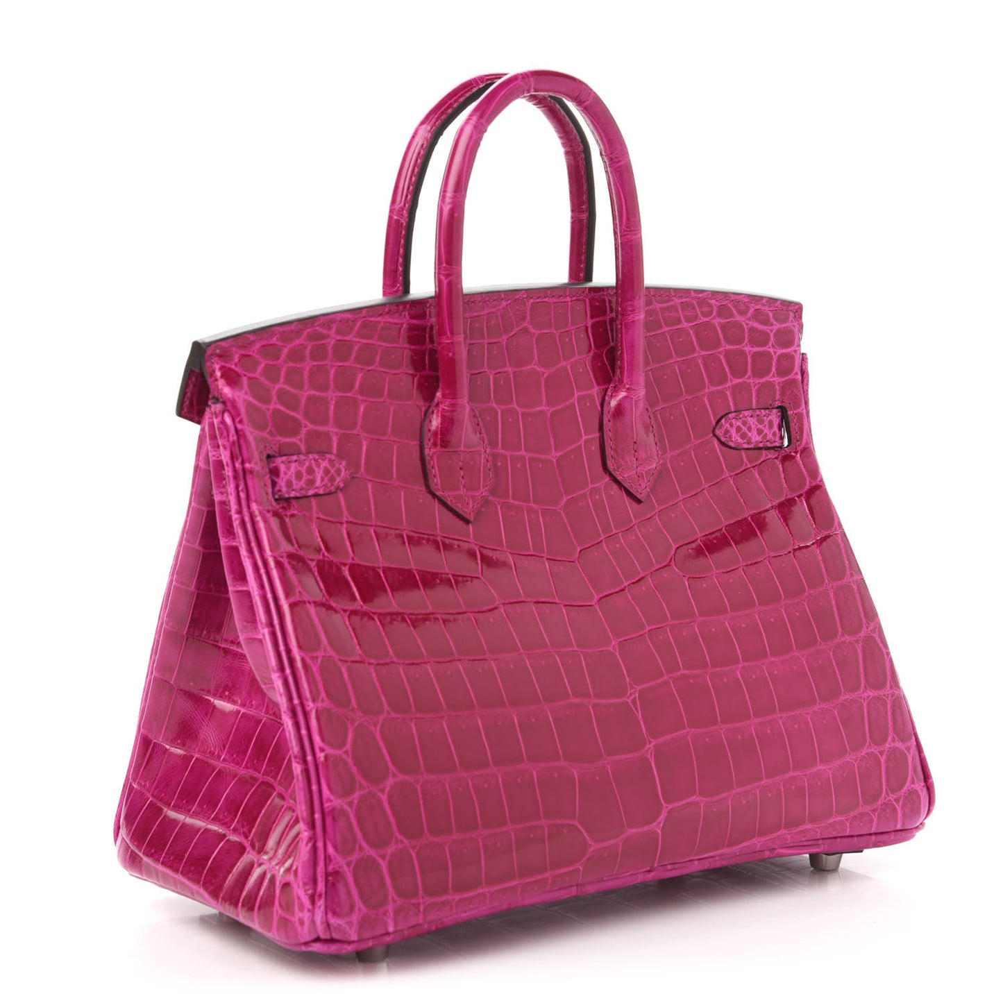 Shiny Niloticus Crocodile Birkin 25 Rose Scheherazade
