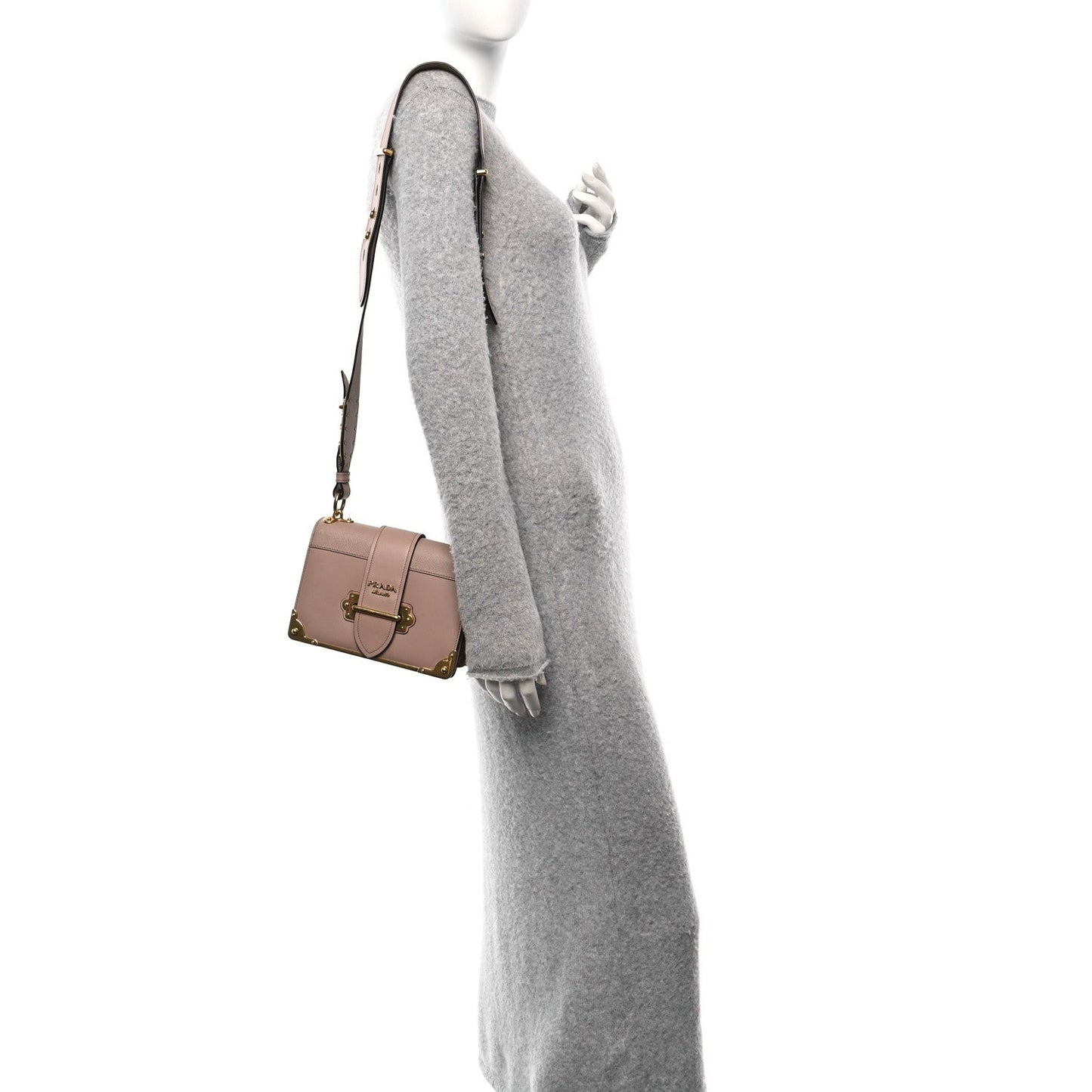 City Calf Saffiano Cahier Bag Cammeo