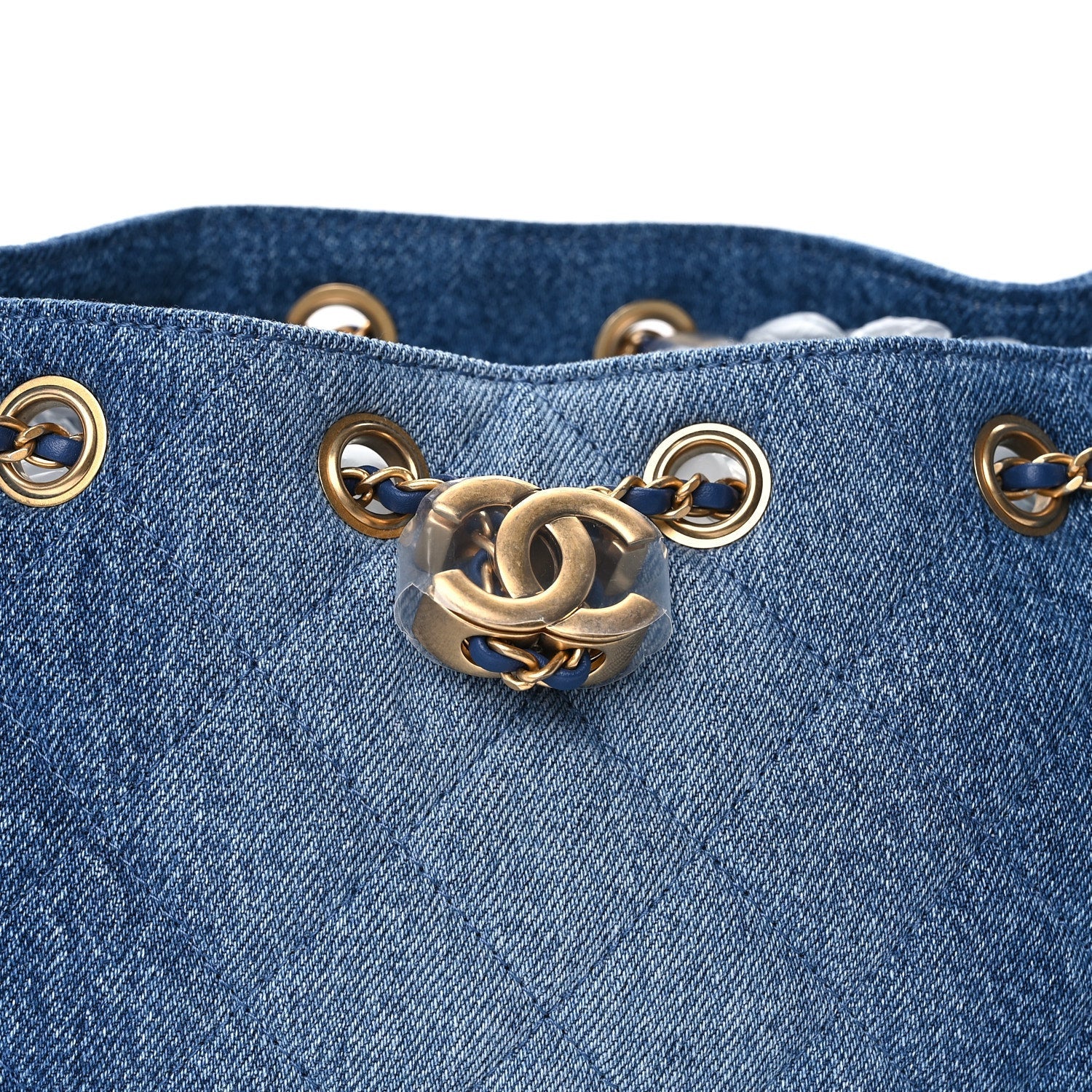 Chanel Washed Denim Quilted Mini  25 Handbag  Blue 6 of 8