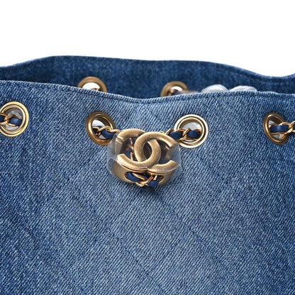 Chanel Washed Denim Quilted Mini  25 Handbag  Blue 6 of 8