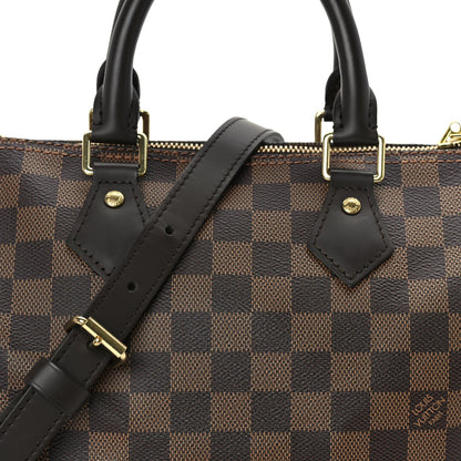 Louis Vuitton Damier Ebene Speedy Bandouliere 25 6 of 8