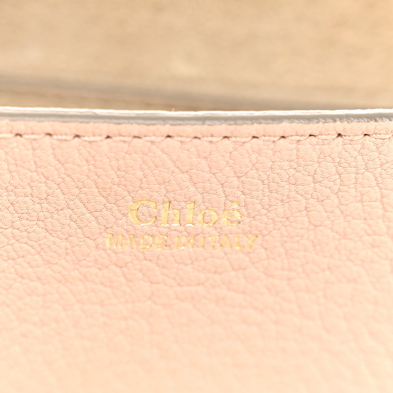 Chloe Grained Lambskin Mini Drew Shoulder Bag Cement Pink 6 of 9