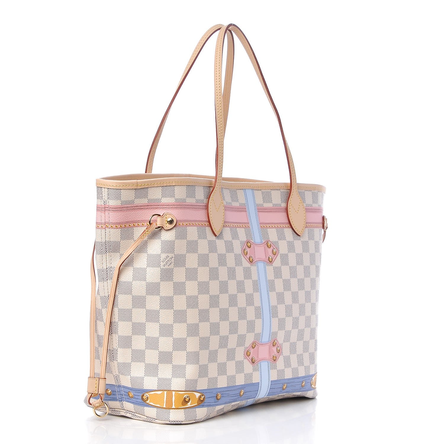 Louis Vuitton Damier Azur Summer Trunks Neo Neverfull MM 3 of 8