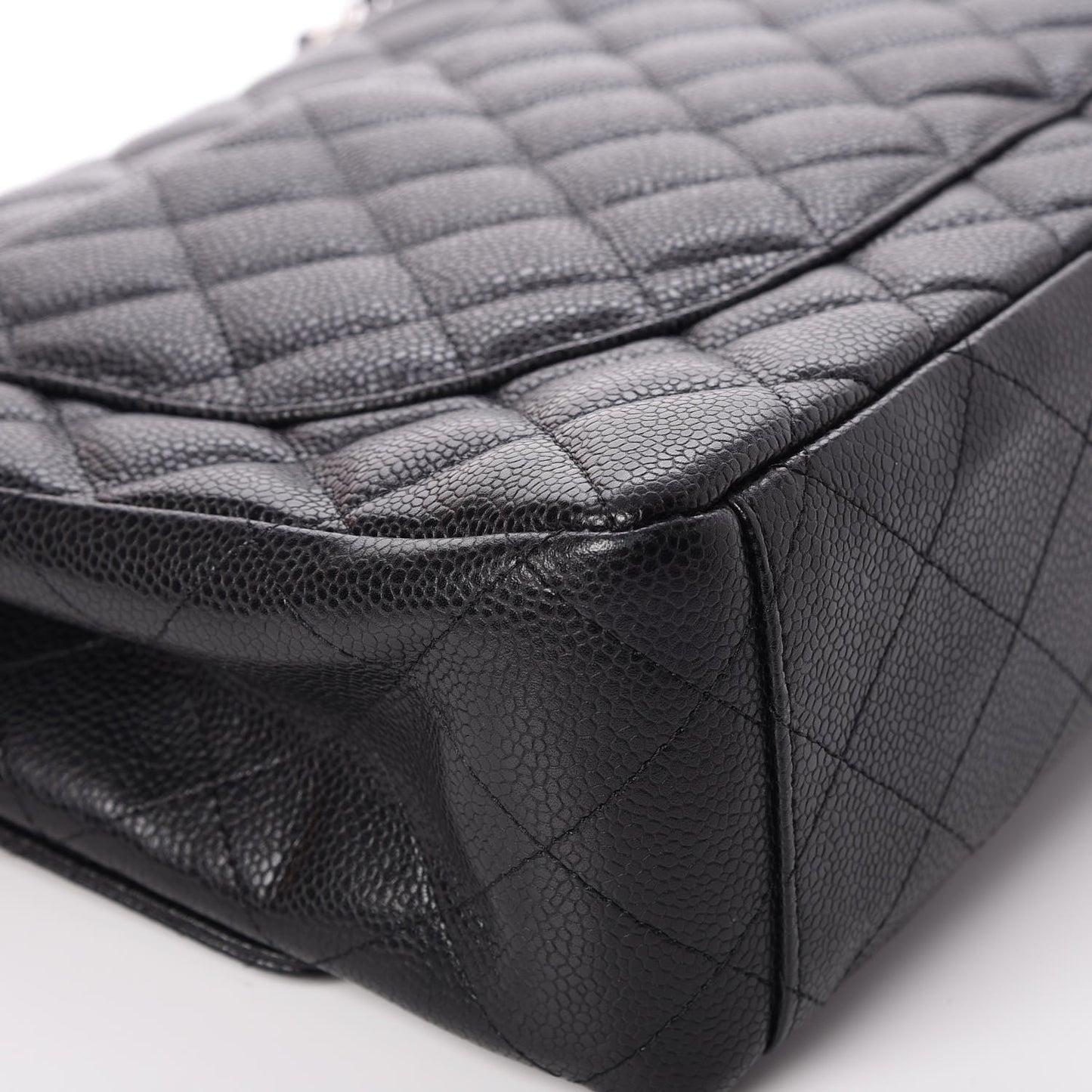 Caviar Quilted Maxi Single Flap Black