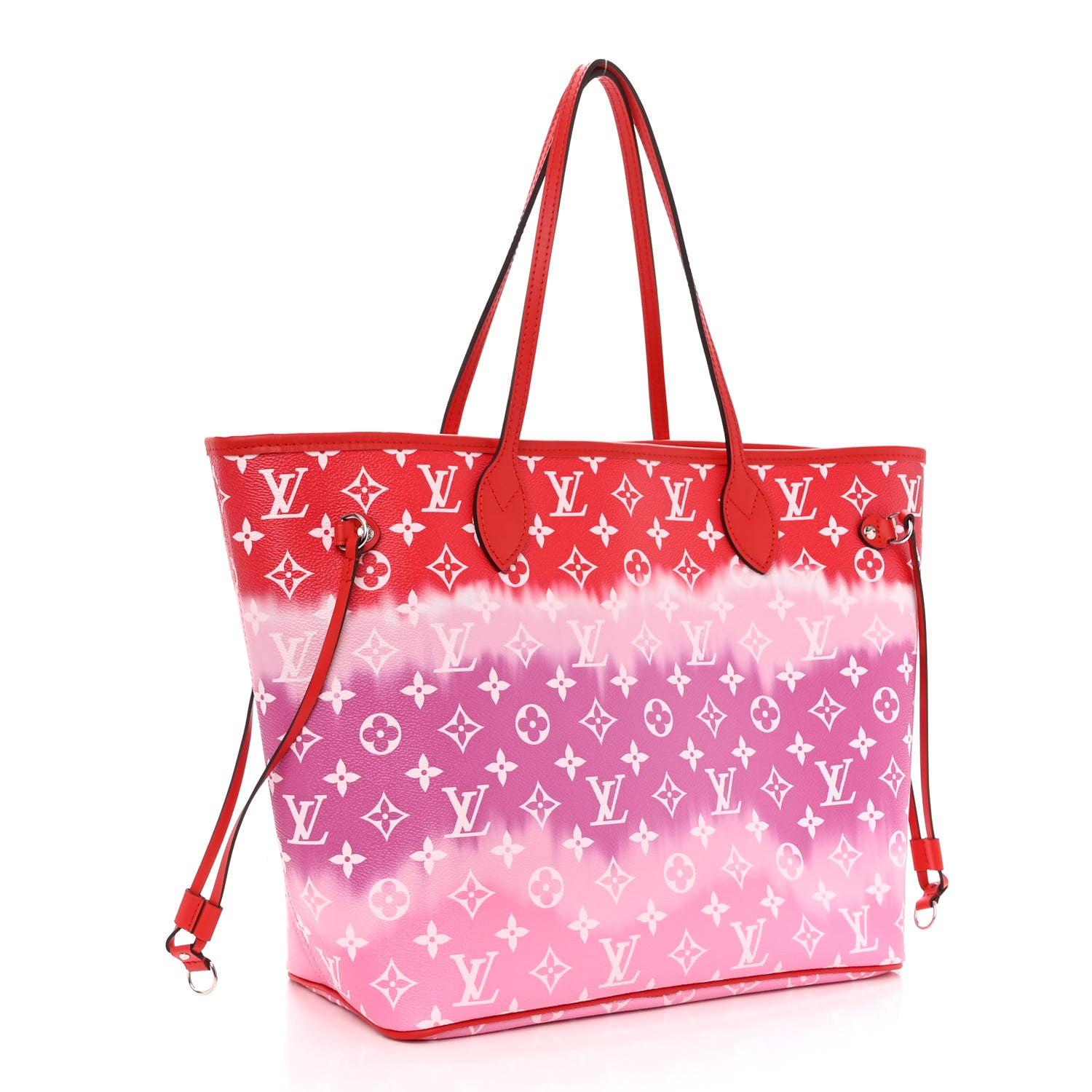 Louis Vuitton Monogram Escale Neverfull MM Rouge 3 of 10