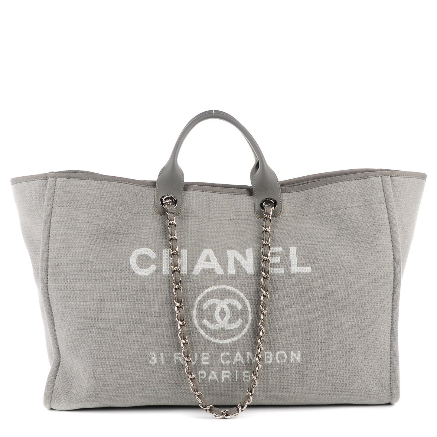 Canvas Deauville Large Tote Grey