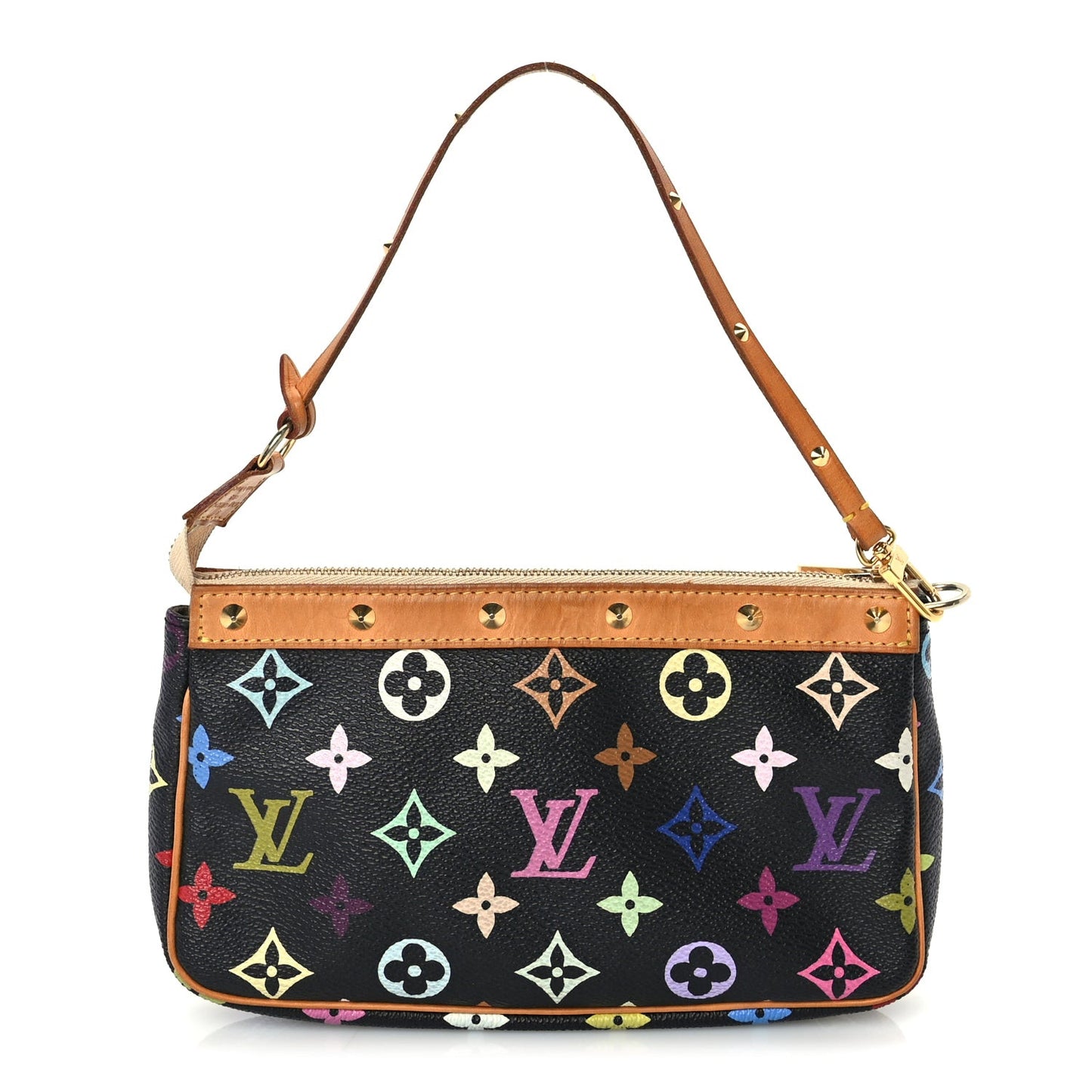 Monogram Multicolor Pochette Accessories  Black
