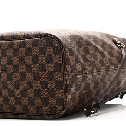 Louis Vuitton Damier Ebene Neo Neverfull MM Rose Ballerine 9 of 10
