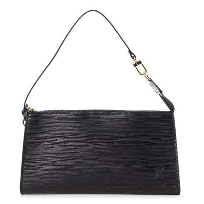 Louis Vuitton Epi Pochette Accessories 24 Black 1 of 7