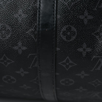 Louis Vuitton X FUJIWARA Monogram Eclipse Flash Fragment Keepall Bandouliere 55 16 of 32