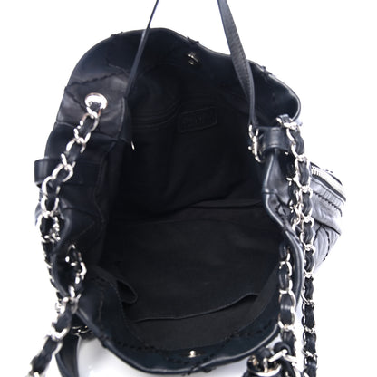 Chanel Lambskin Expandable Tote Black 4 of 4