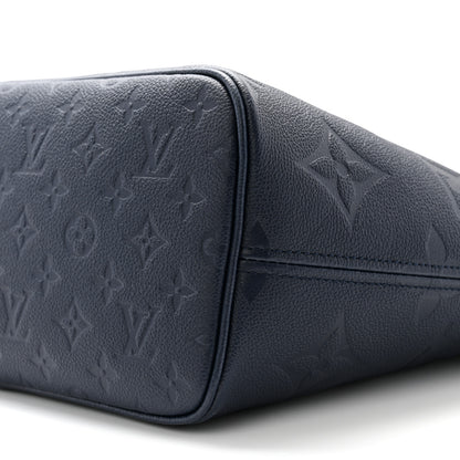 Louis Vuitton Empreinte Monogram Giant Neverfull MM Navy 10 of 11