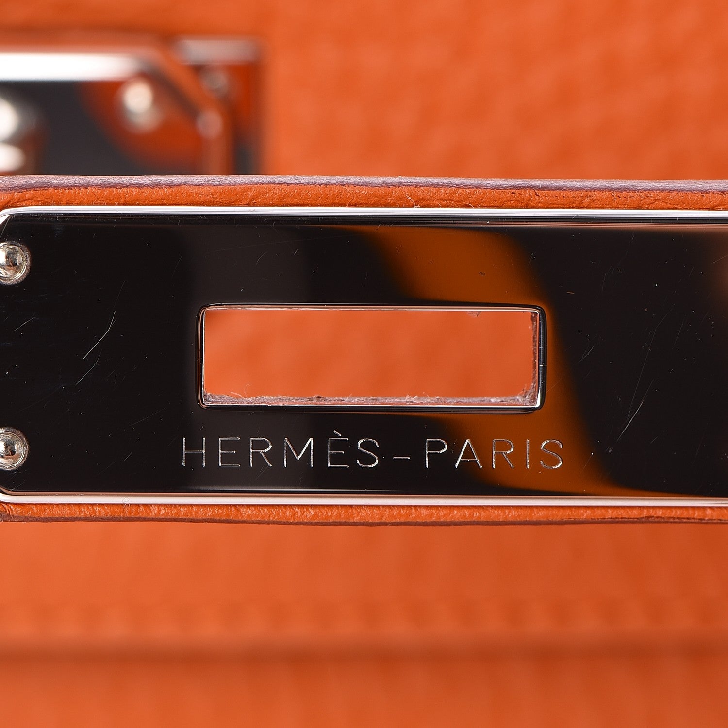 Hermes Taurillon Clemence Kelly Retourne 28 Orange 14 of 35