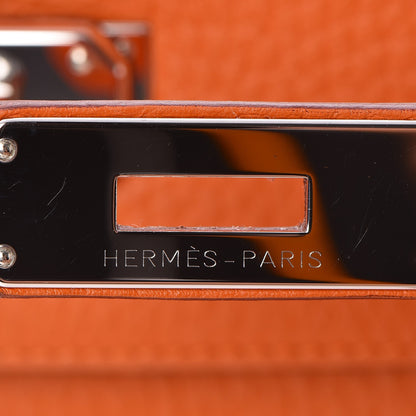 Hermes Taurillon Clemence Kelly Retourne 28 Orange 14 of 35