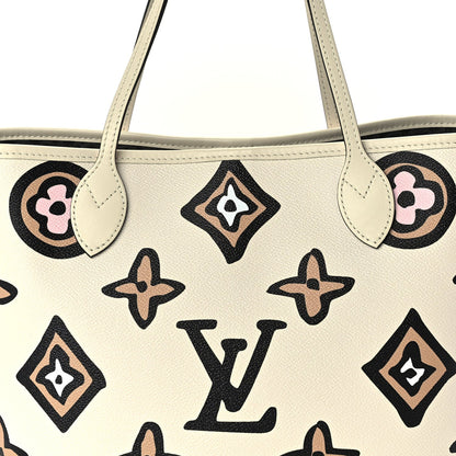 Louis Vuitton Monogram Giant Wild at Heart Neverfull MM  Creme 7 of 9
