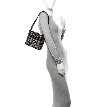 Christian Dior Oblique Small Diortravel Vanity Case With Shoulder Strap Blue 2 of 9