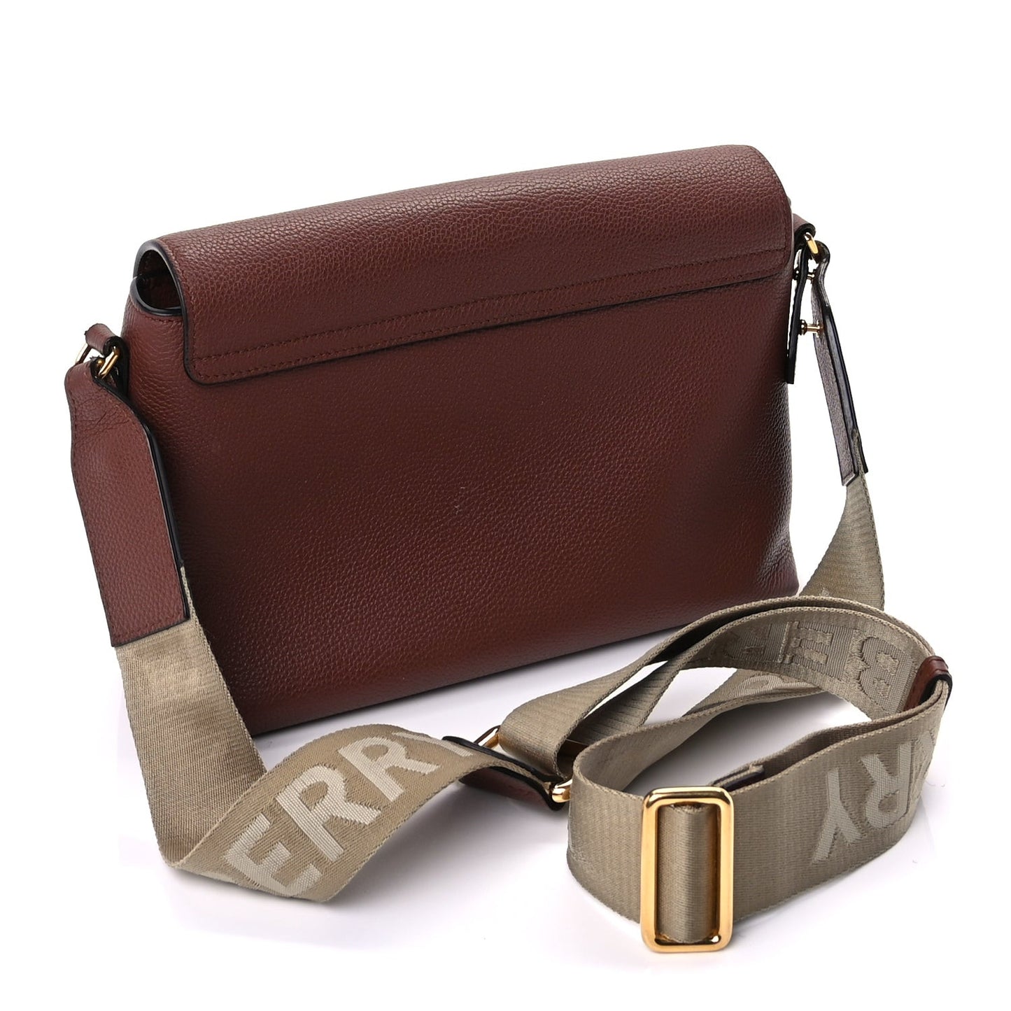 Calfskin Vintage Check Note Crossbody Bag Tan