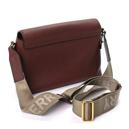 Burberry Calfskin Vintage Check Note Crossbody Bag Tan 2 of 8