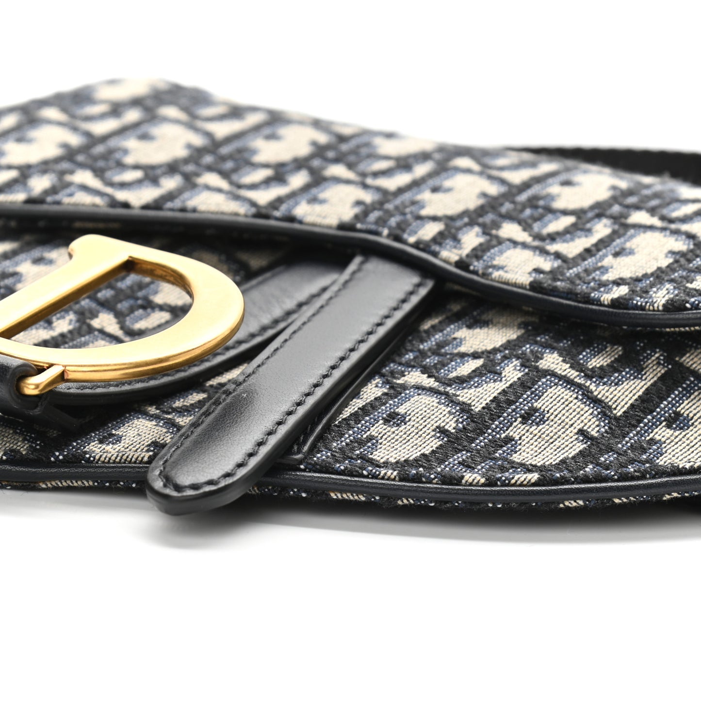 Oblique Saddle Belt Pouch Blue