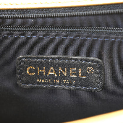 Chanel Metallic Lambskin Embossed New Medium Cube Boy Flap Gold 6 of 10