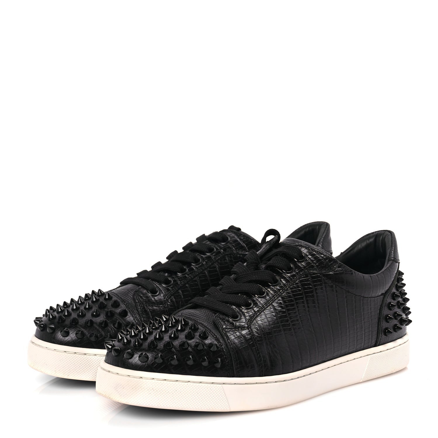 FASHIONPHILE Calf Lizzy Vieira 2 Flat Womens Sneakers Black 2 of 8