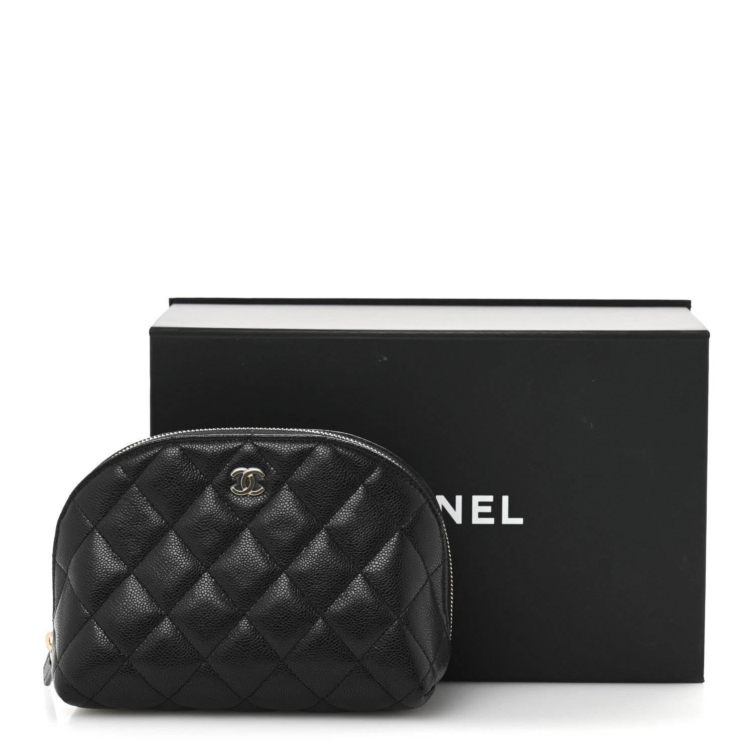 Chanel Caviar Quilted Cosmetic Case Black 8 of 8