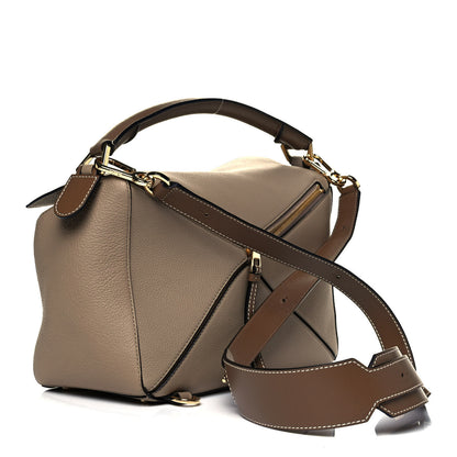 Loewe Grained Calfskin Medium Puzzle Bag Sand Mink 3 of 9