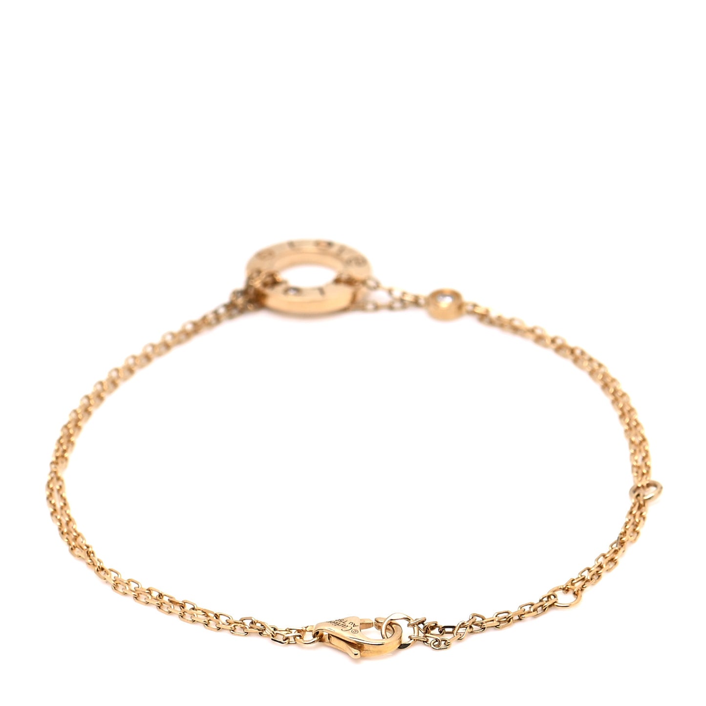 18K Yellow Gold Diamond LOVE Bracelet