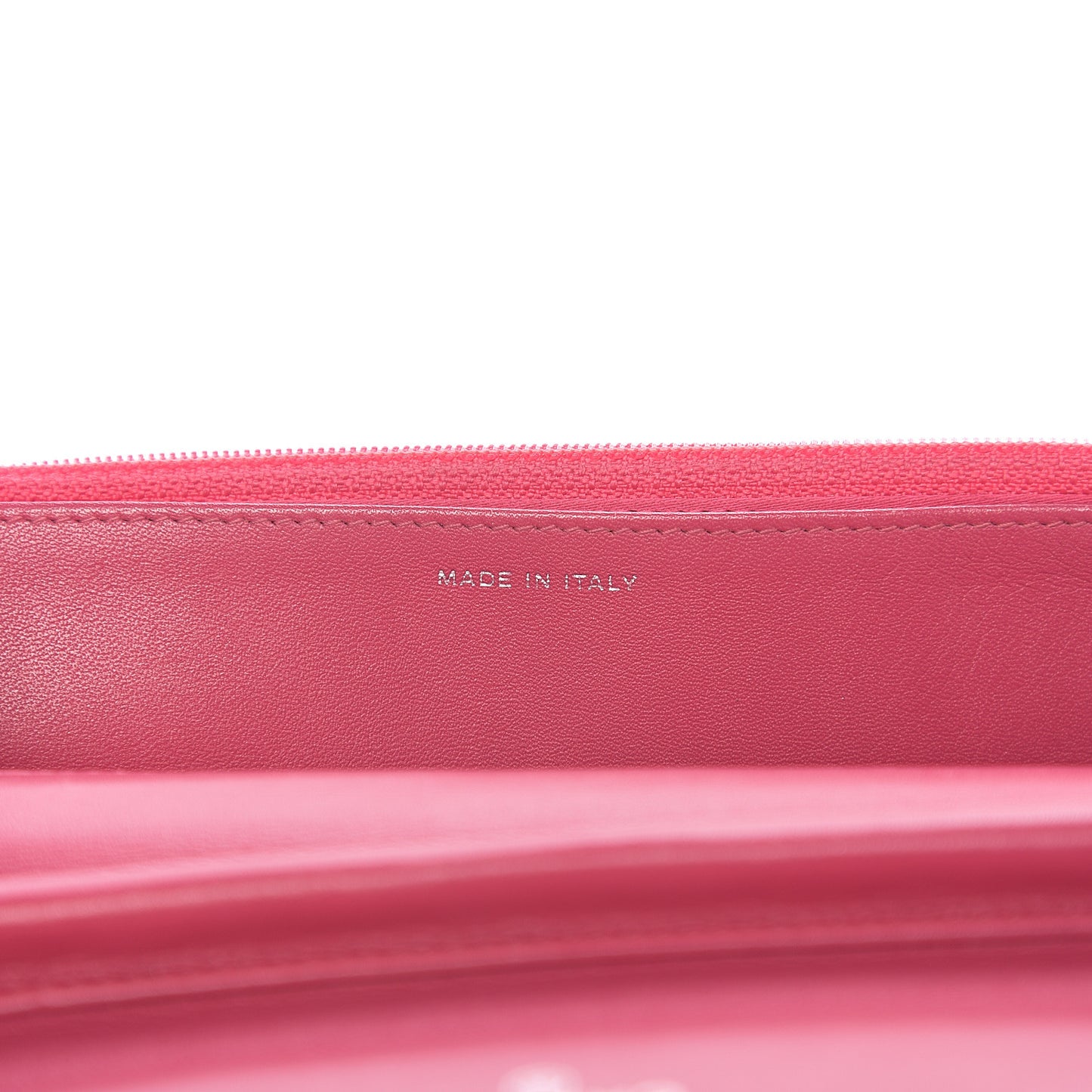 Patent Camellia Embossed Wallet on Chain WOC Rose