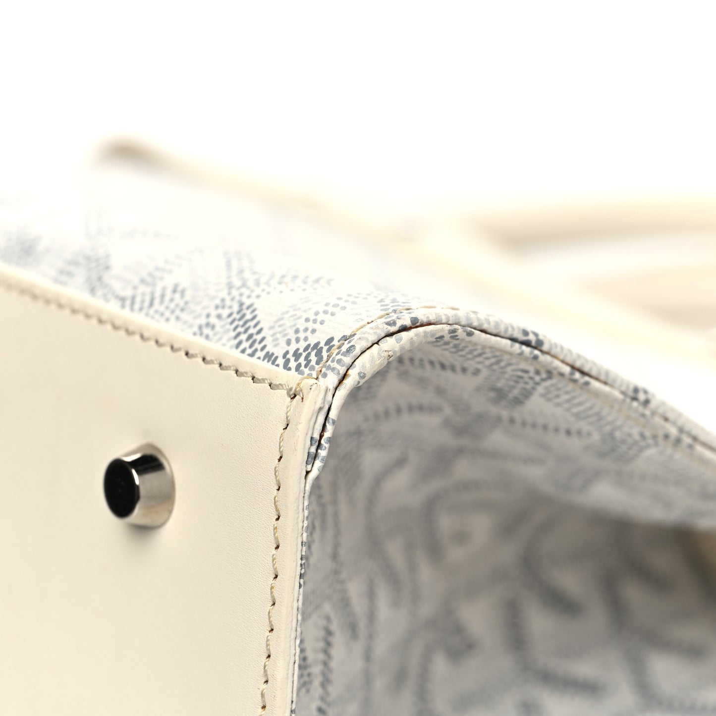 Goyardine Jersey PM Bag White