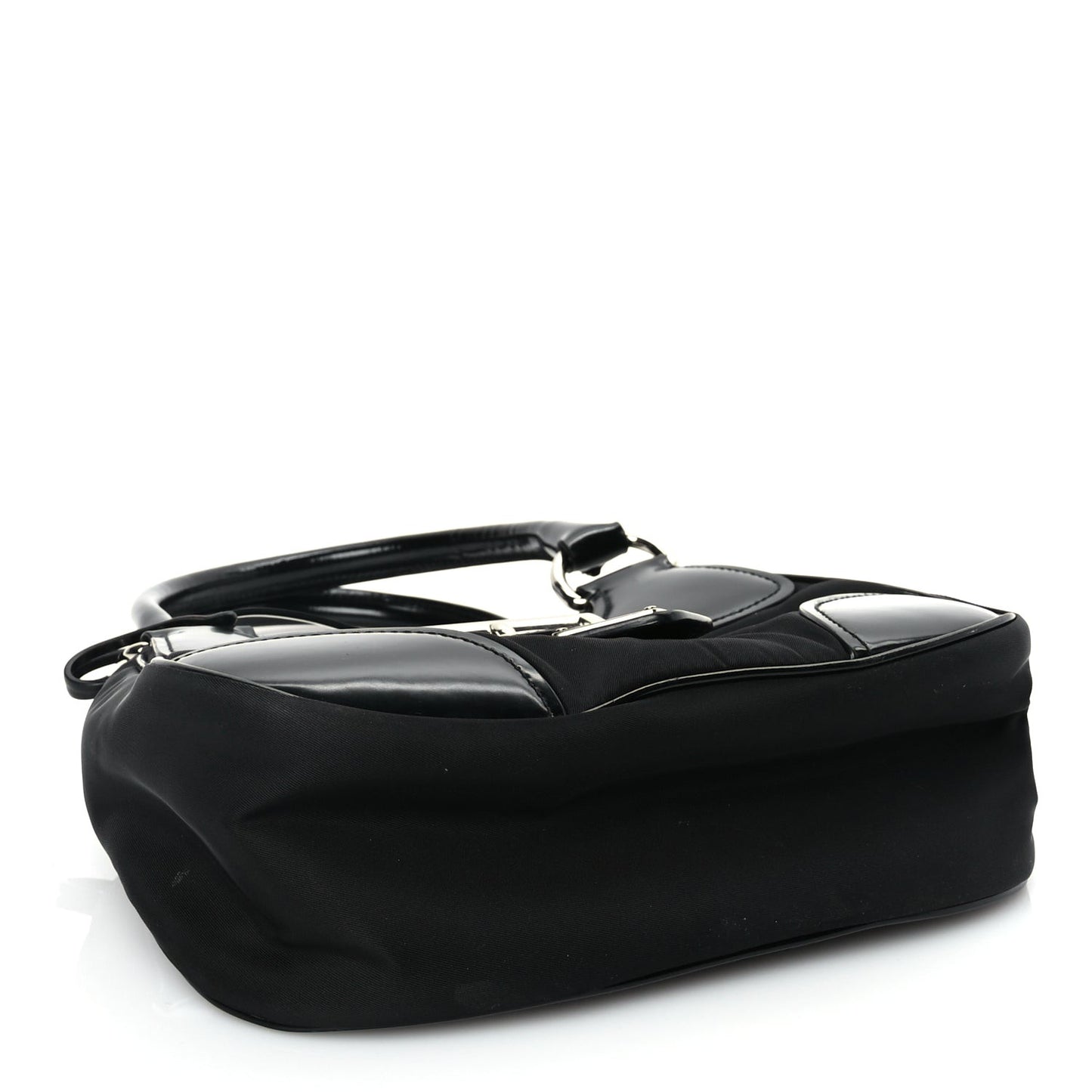 Nappa Soft Padded Re-Edition 2002 Moon Bag Black