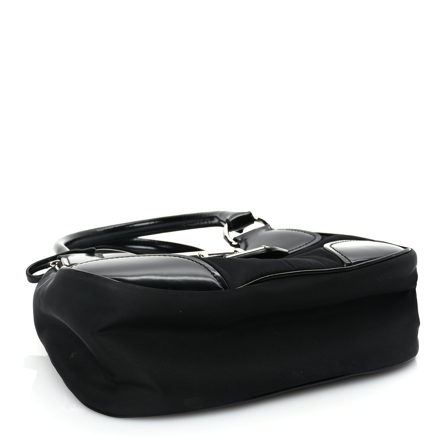 Prada Nappa Soft Padded Re-Edition 2002 Moon Bag Black 3 of 8