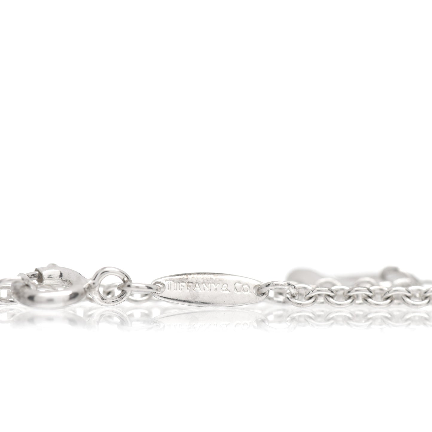 Sterling Silver Elsa Peretti Open Heart Charm Bracelet