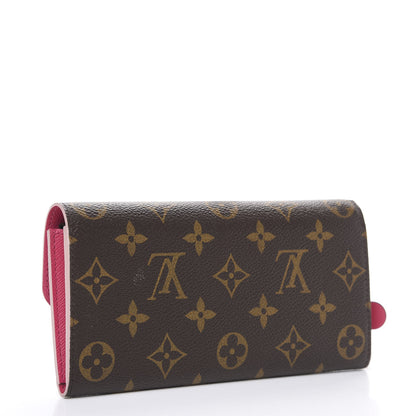 Louis Vuitton Monogram Bloom Flower Emilie Wallet 2 of 7