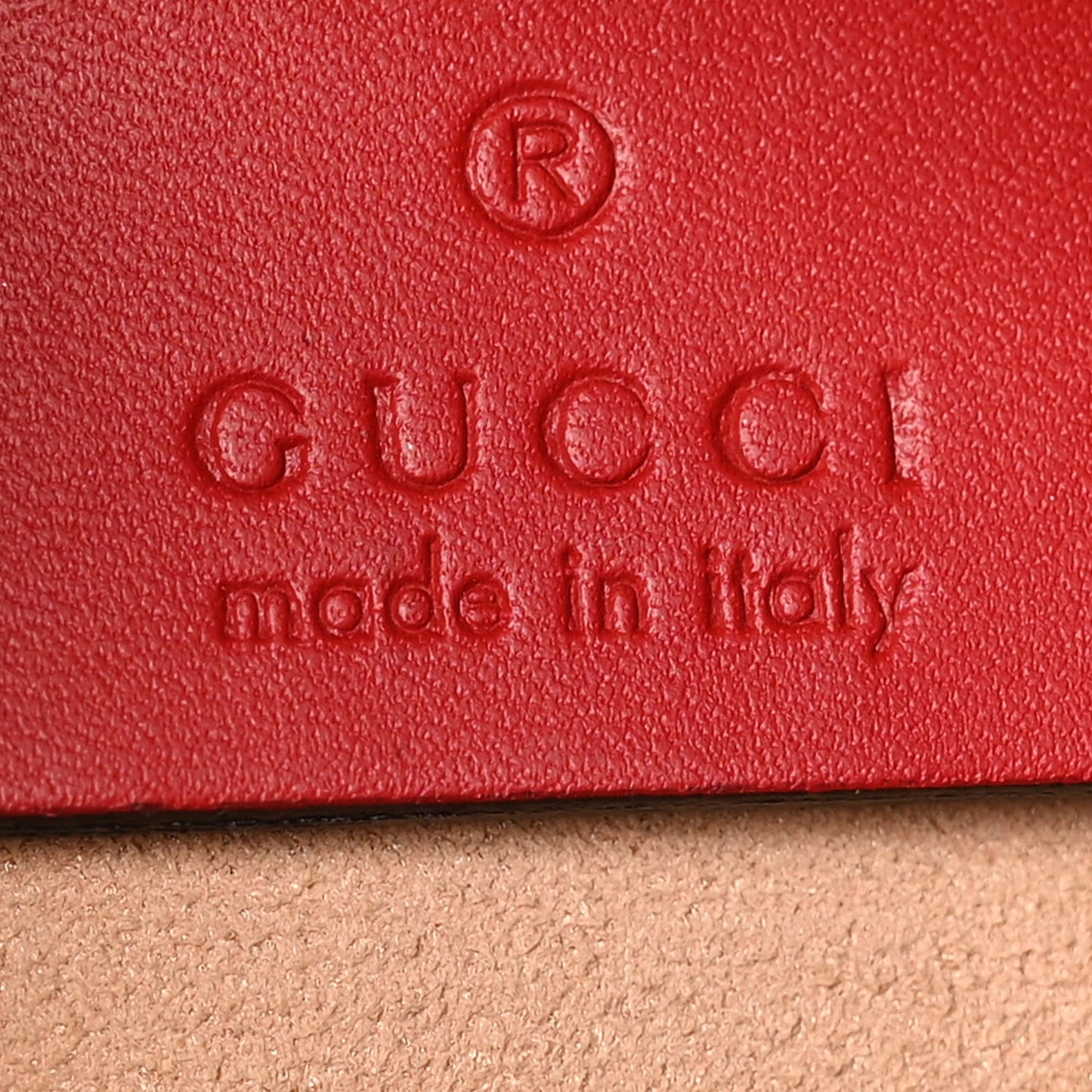 GG Supreme Monogram Kingsnake Heart Embroidered Mini Chain Shoulder Bag  Beige Hibiscus Red