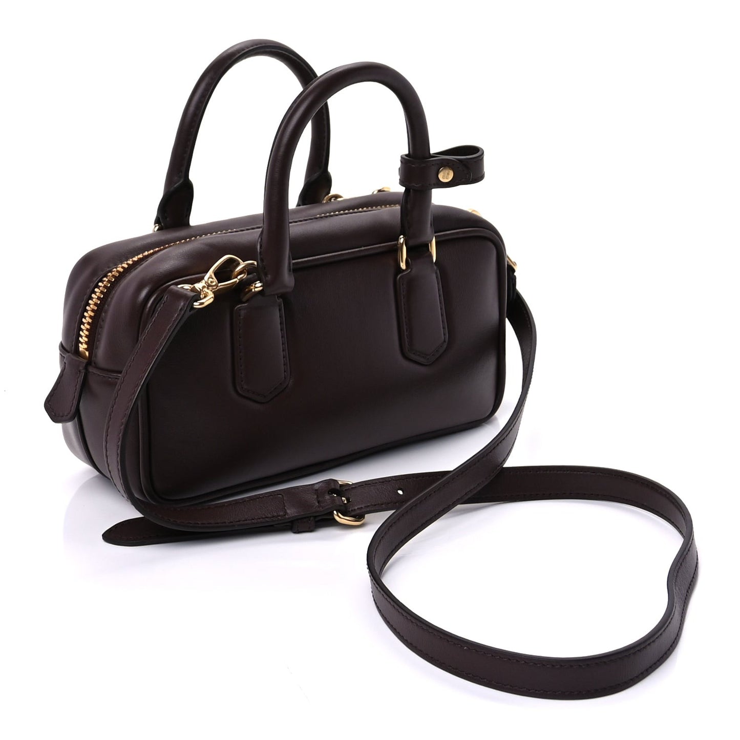Calfskin Regular Arcadie Top Handle Bag Briarwood