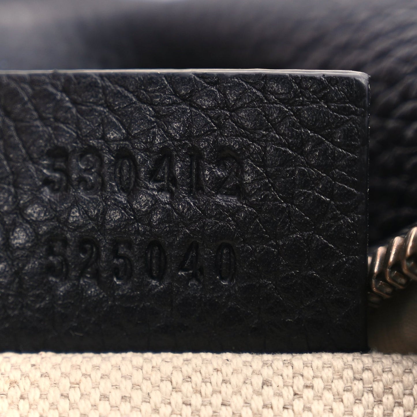 Grained Calfskin Logo Belt Bag Black