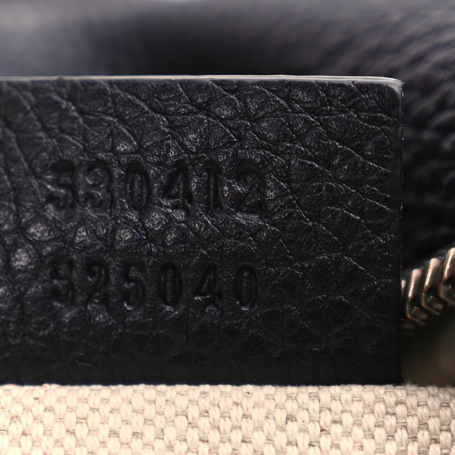 Gucci Grained Calfskin Logo Belt Bag Black 6 of 9