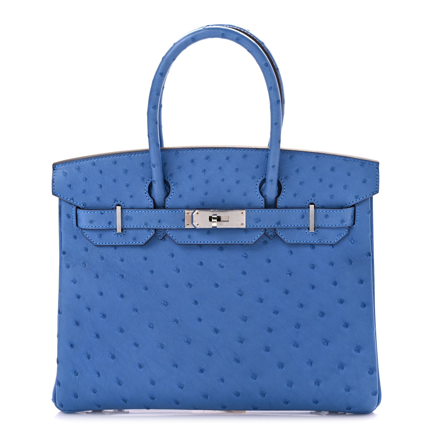 Hermes Ostrich Birkin 30 Mykonos 1 of 10