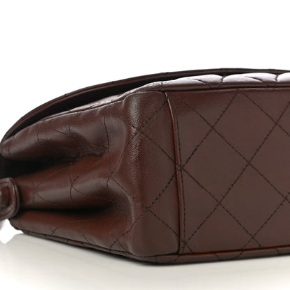 Chanel Lambskin Quilted Small Single Flap Brown 8 of 14