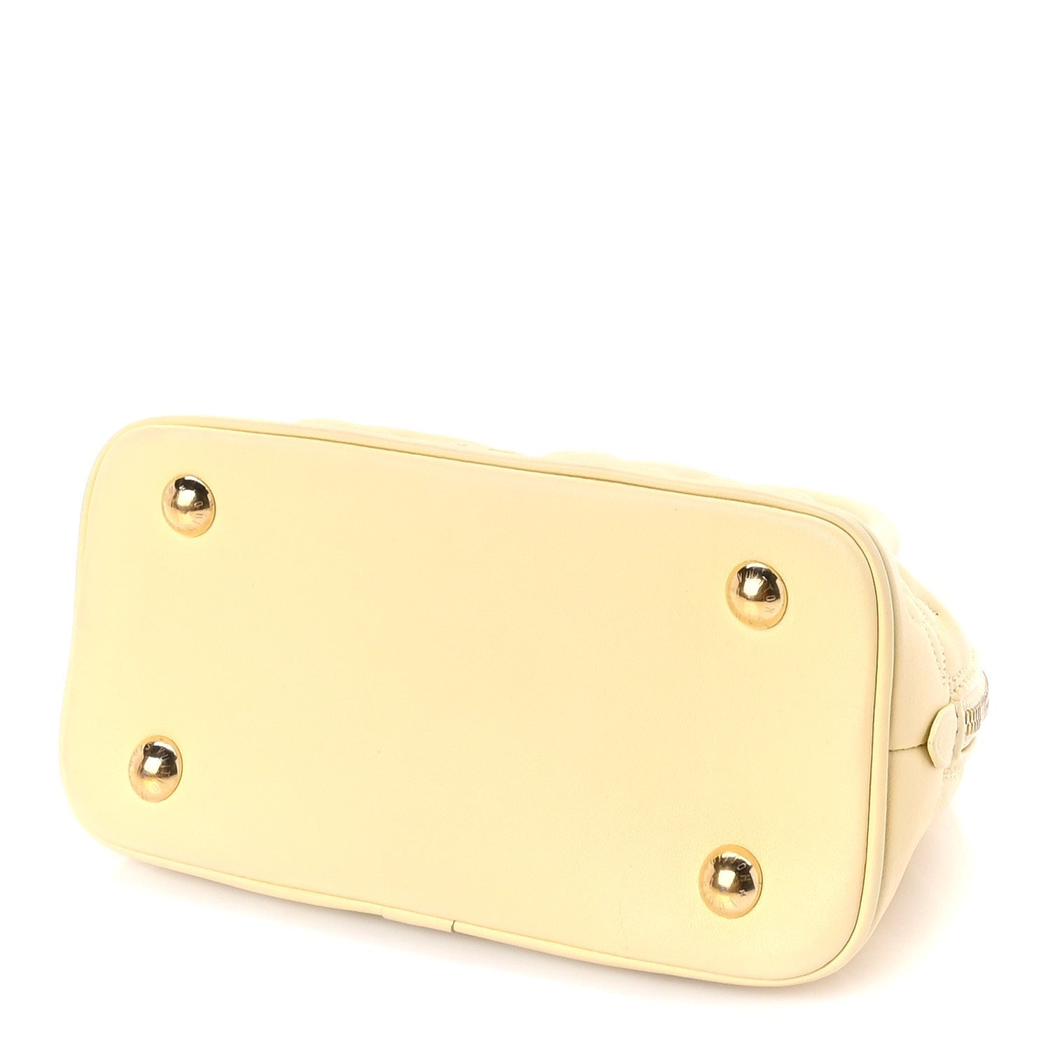 Louis Vuitton Calfskin Bubblegram Alma BB  Banana 8 of 8