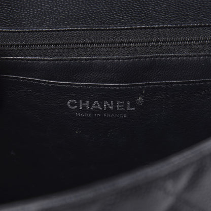 Chanel Caviar Quilted Jumbo Single Flap Black 7 of 15